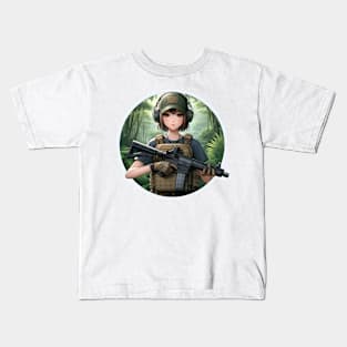 Tactical Girl Kids T-Shirt